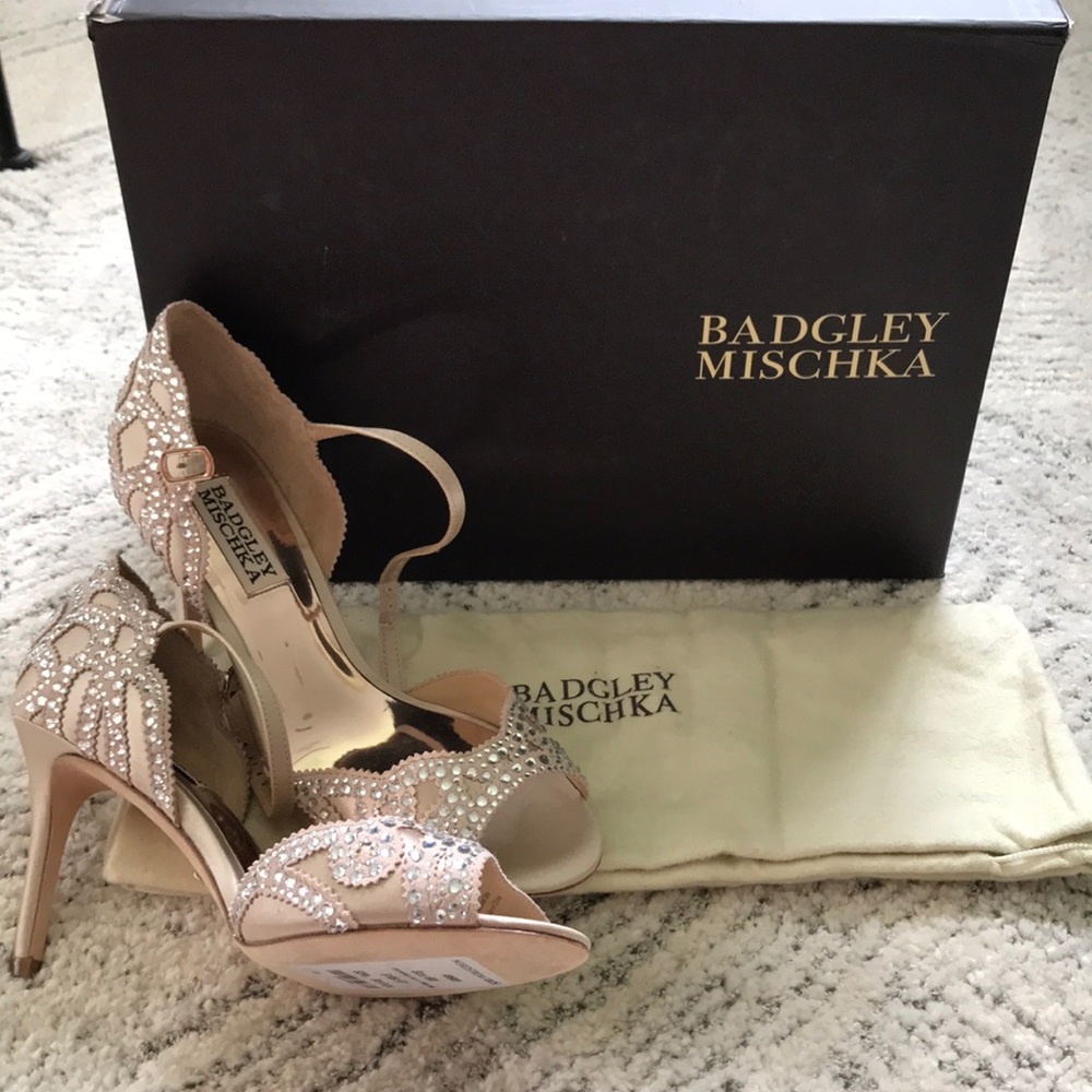 Badgley Mischka Belinda Ankle Strap Pumps
